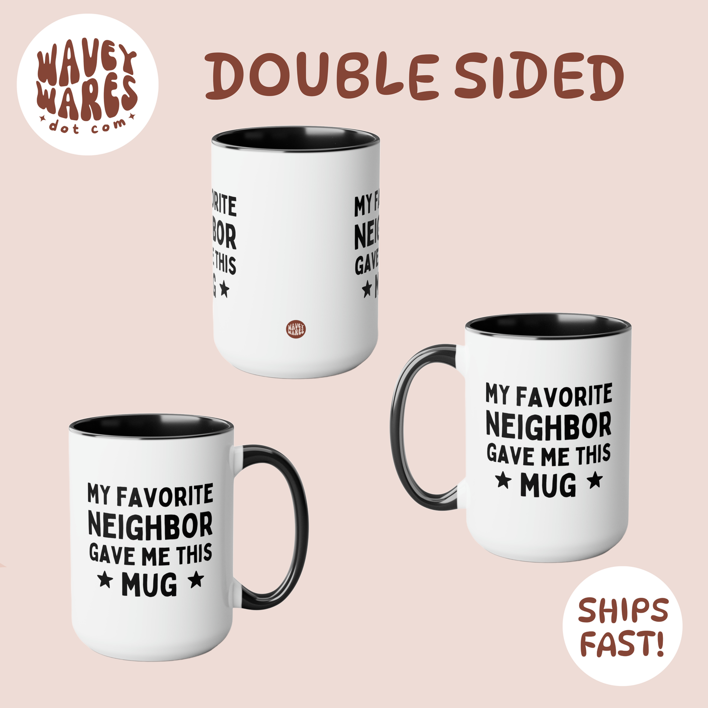 double sided background coffee mug waveywares wavey wares wavywares wavy wares