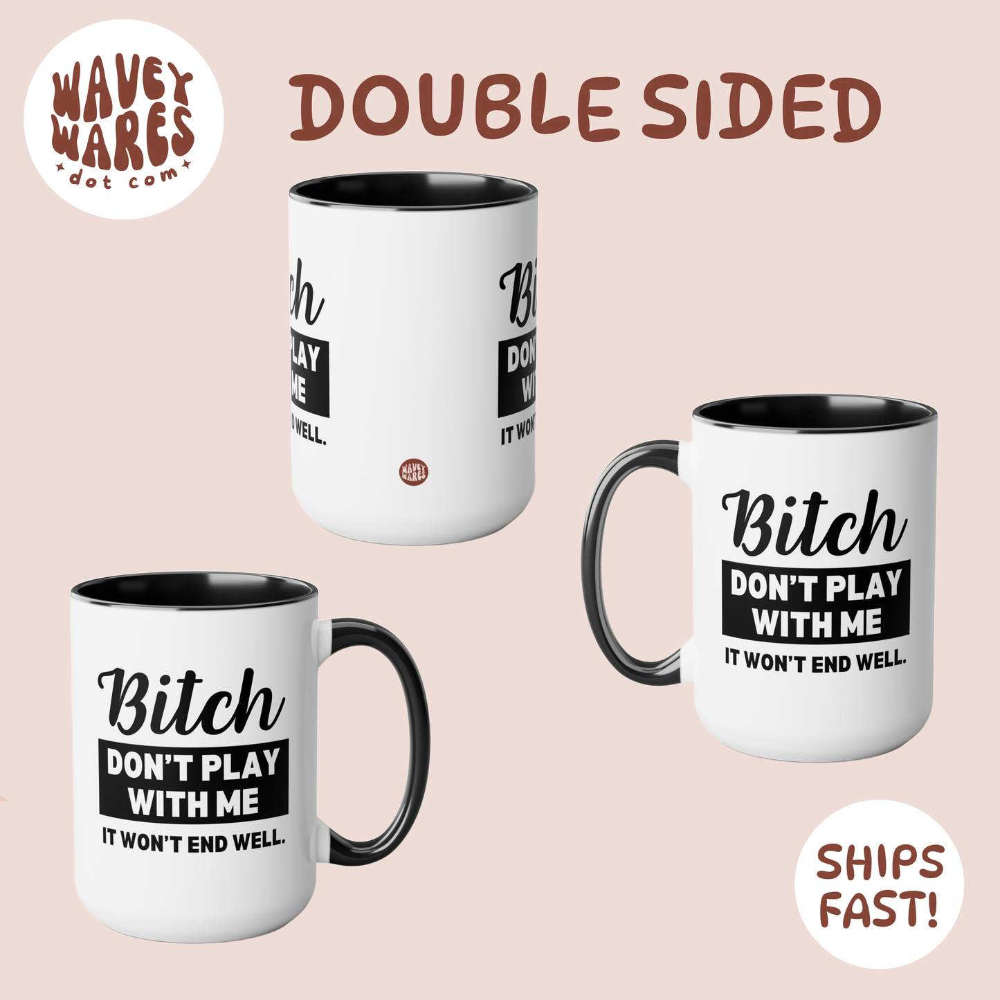 double sided background coffee mug waveywares wavey wares wavywares wavy wares