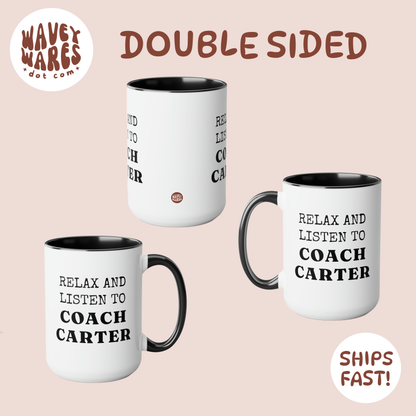 double sided background coffee mug waveywares wavey wares wavywares wavy wares