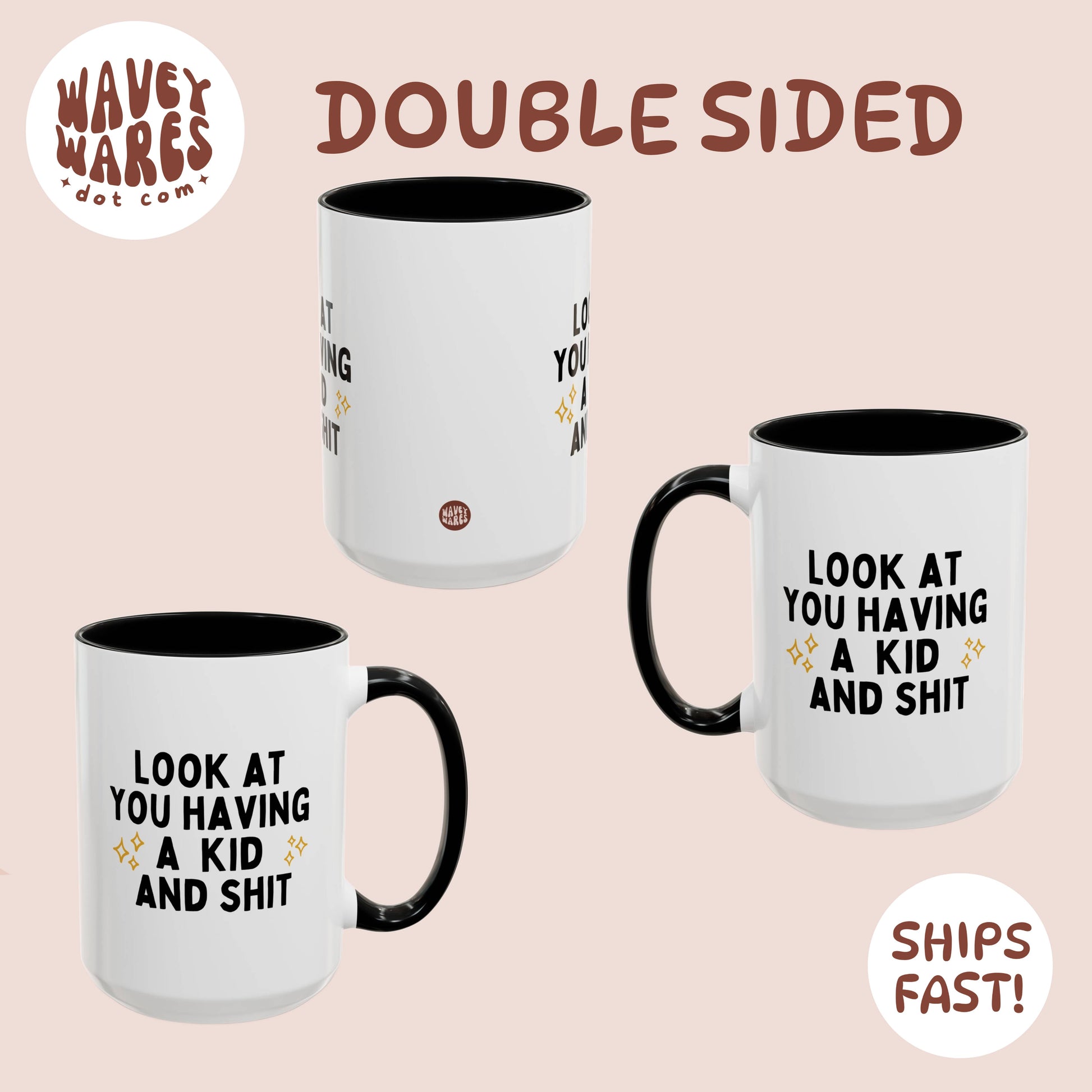 double sided background coffee mug waveywares wavey wares wavywares wavy wares