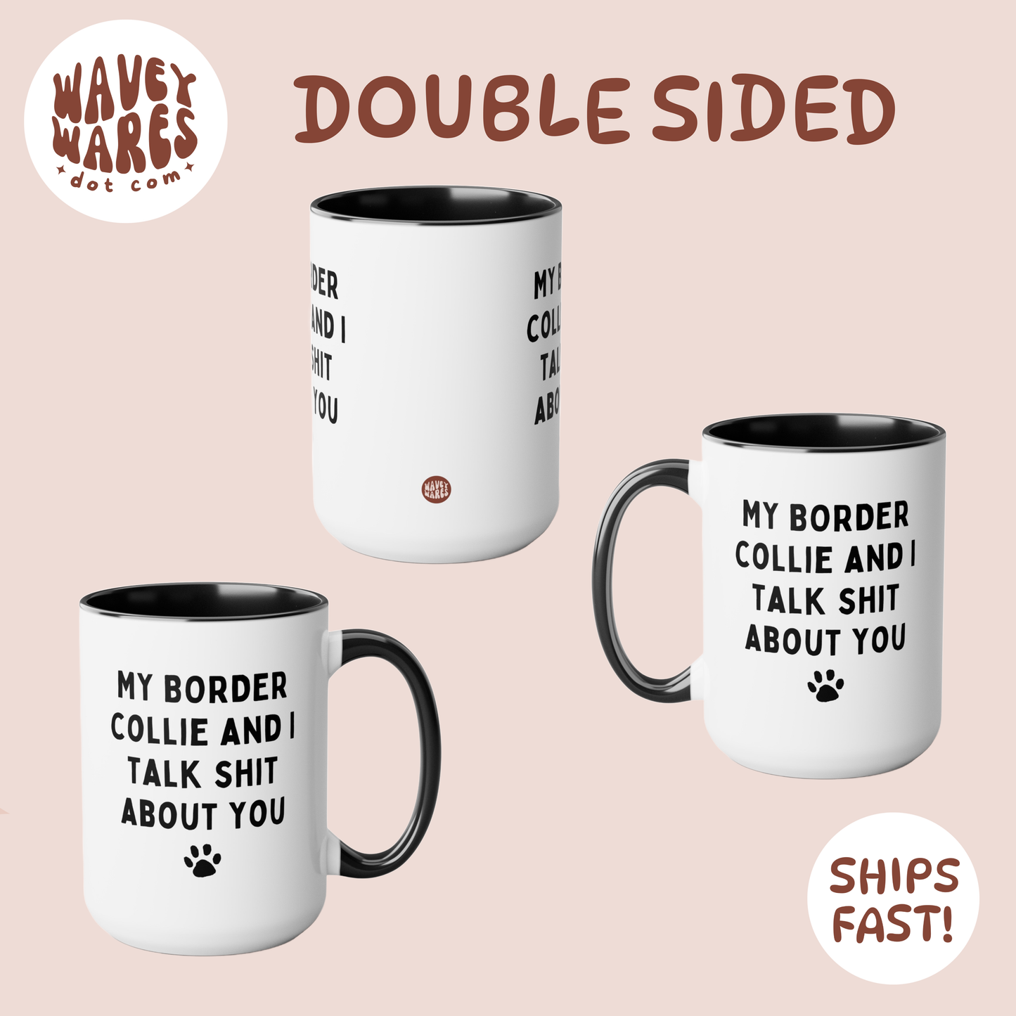 double sided background coffee mug waveywares wavey wares wavywares wavy wares