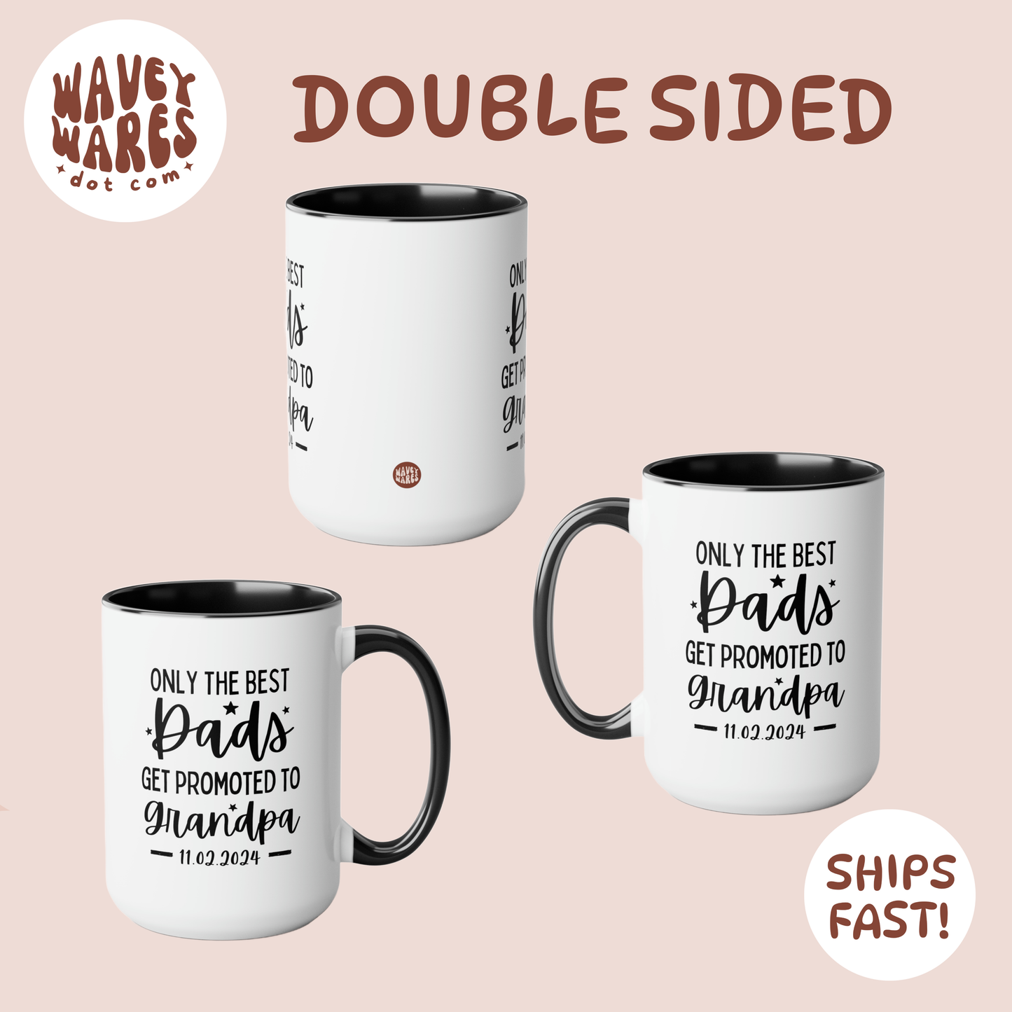 double sided background coffee mug waveywares wavey wares wavywares wavy wares