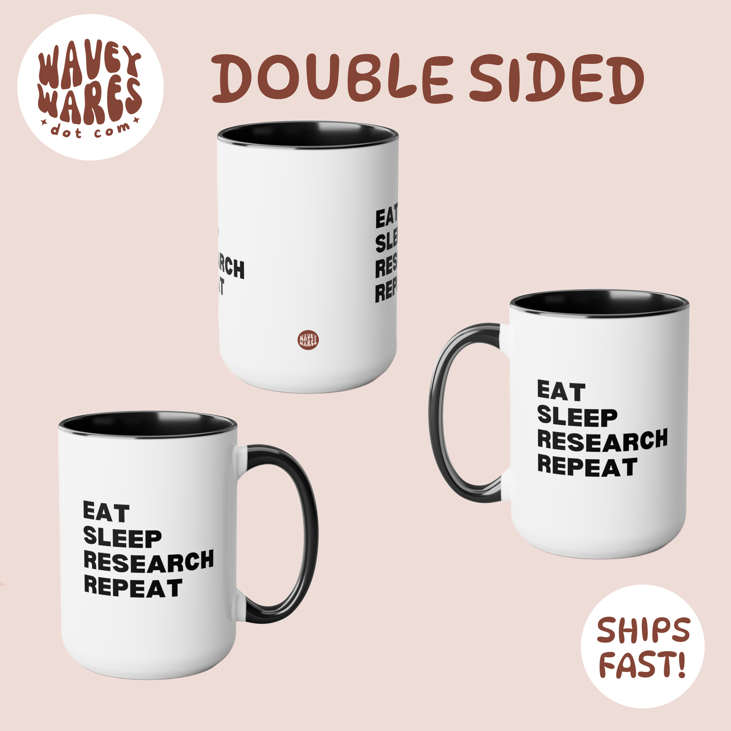 double sided background coffee mug waveywares wavey wares wavywares wavy wares