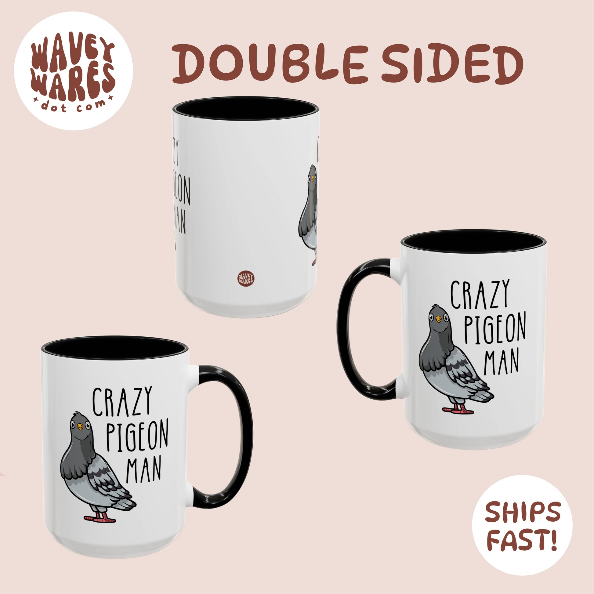 double sided background coffee mug waveywares wavey wares wavywares wavy wares