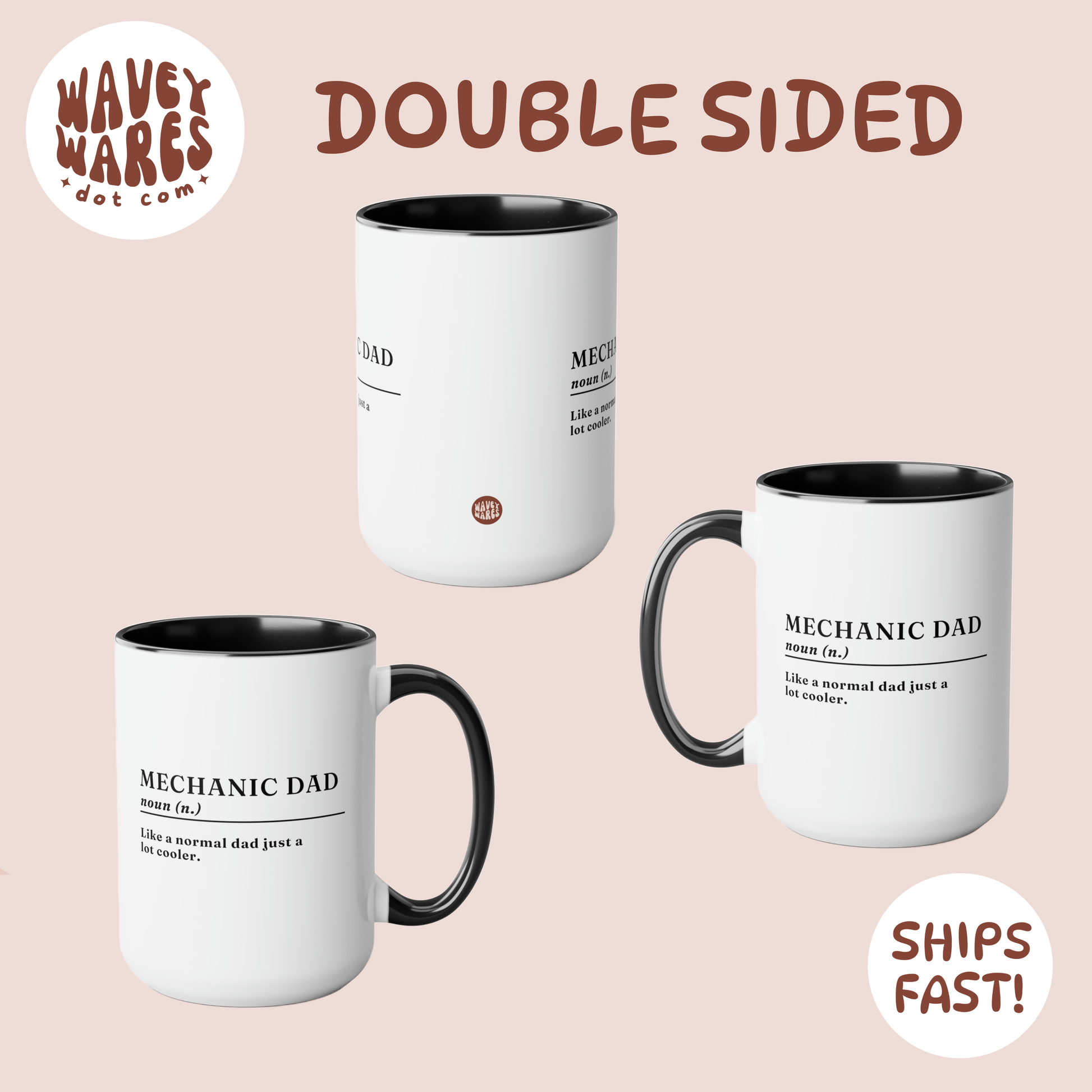 double sided background coffee mug waveywares wavey wares wavywares wavy wares