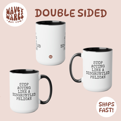 double sided background coffee mug waveywares wavey wares wavywares wavy wares