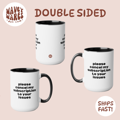 double sided background coffee mug waveywares wavey wares wavywares wavy wares