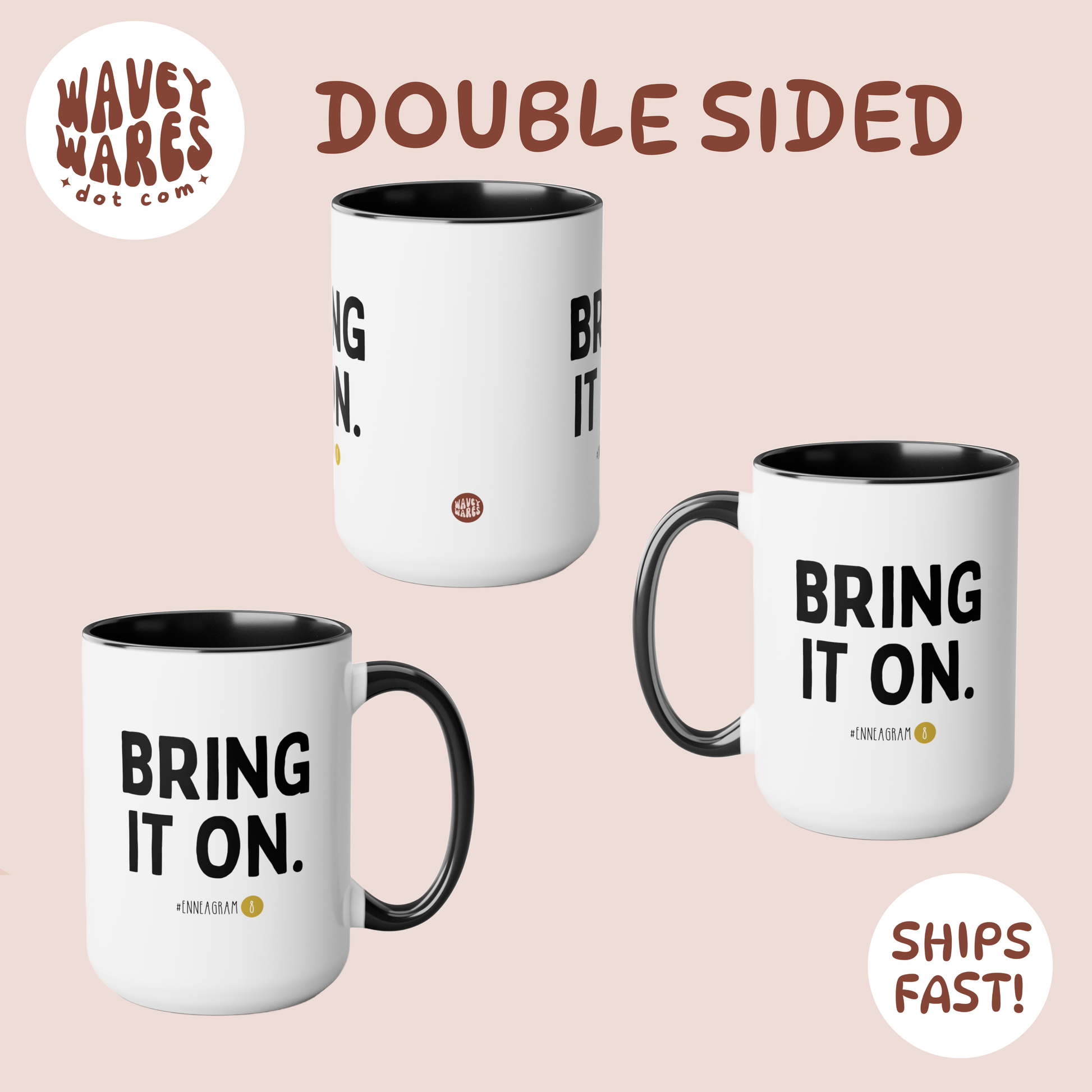 double sided background coffee mug waveywares wavey wares wavywares wavy wares