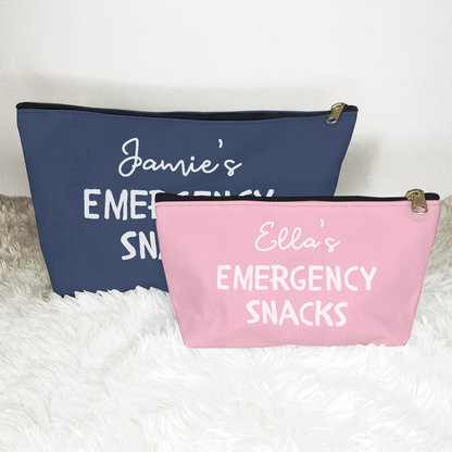 Personalized Emergency Snacks Funny Zip Bag