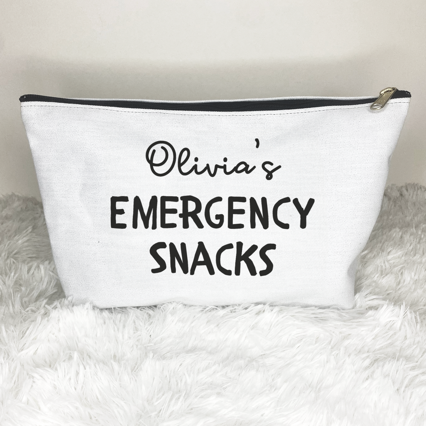 Personalized Emergency Snacks Funny Zip Bag