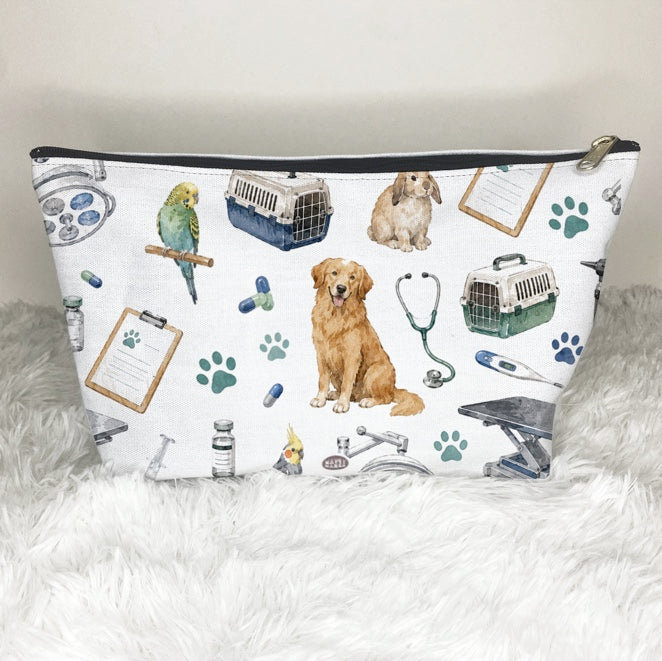 Vet Pattern Cosmetic Bag