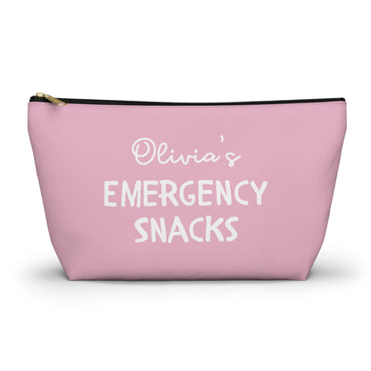 Personalized Emergency Snacks Funny Zip Bag