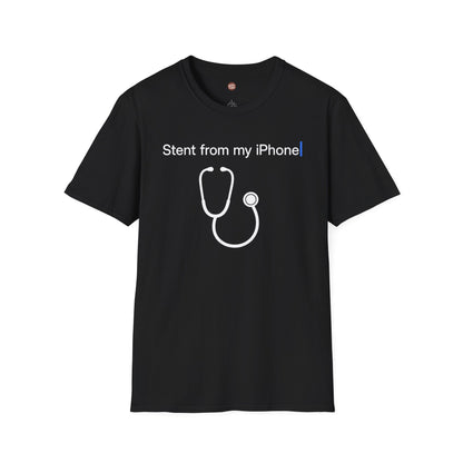 Stent From My iPhone Funny Cardiology T-Shirt