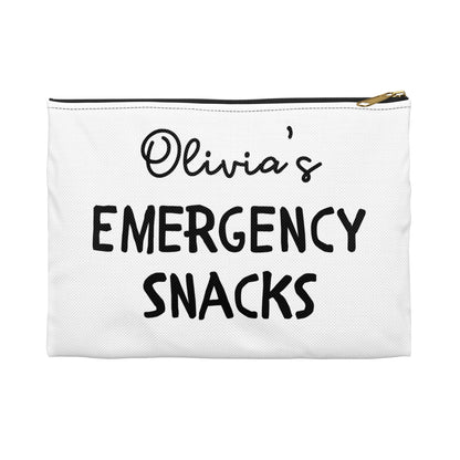Personalized Emergency Snacks Funny Zip Bag