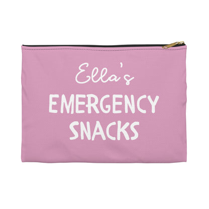 Personalized Emergency Snacks Funny Zip Bag