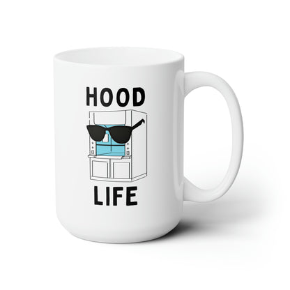 Hood Life 15oz white funny large coffee mug gift for scientist biology chemistry science fumehood STEM biochemistry waveywares wavey wares wavywares wavy wares