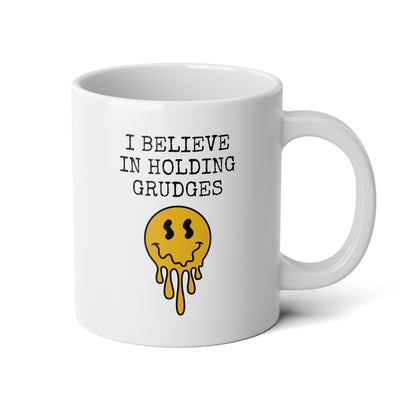 I Believe In Holding Grudges 20oz white funny large coffee mug gift for friend sarcasm novelty tv rude curse word sarcastic cuss waveywares wavey wares wavywares wavy wares