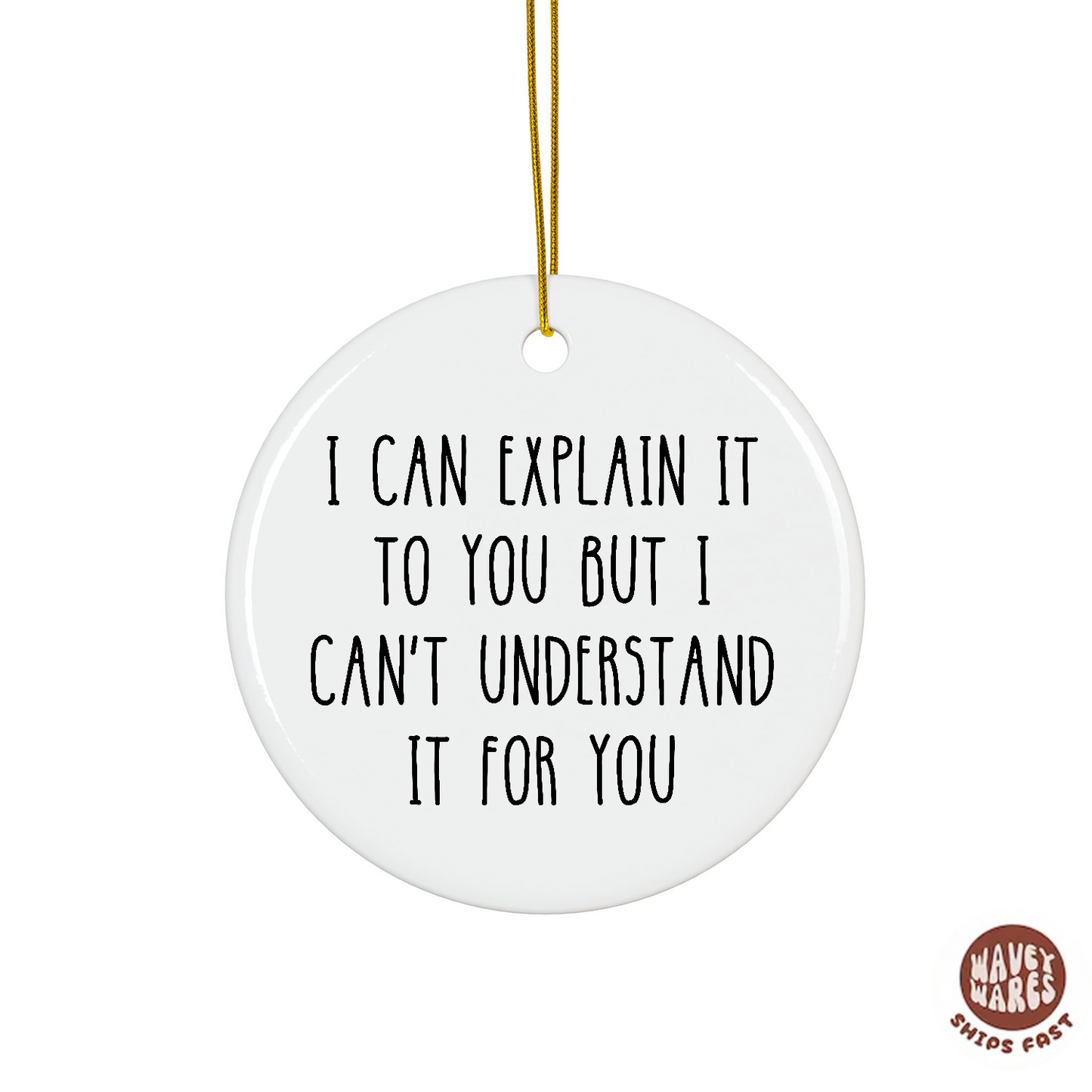 I Can Explain But I Can't Understand It For You Ornament