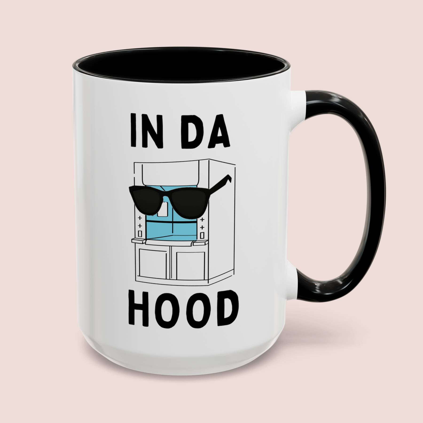 In Da Hood 15oz white with black accent funny large coffee mug gift for fumehood chemistry biology STEM scientist biochemistry waveywares wavey wares wavywares wavy wares cover