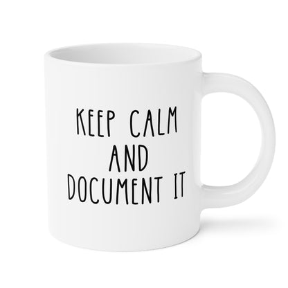 Keep Calm and Document It Funny Human Resources Humor Coffee Mug