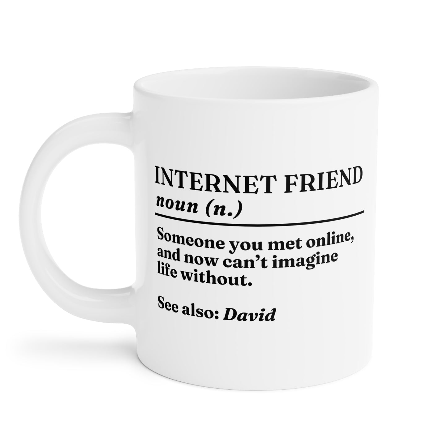 Personalised Internet Friend Definition Mug