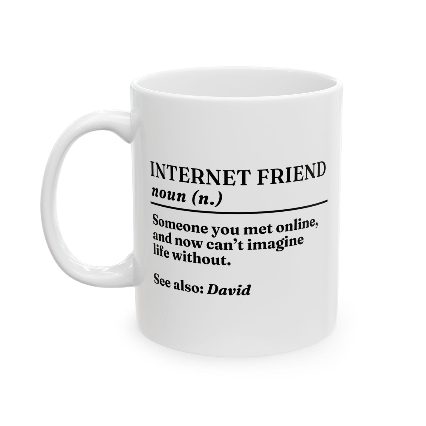 Personalised Internet Friend Definition Mug