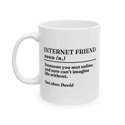 Personalised Internet Friend Definition Mug