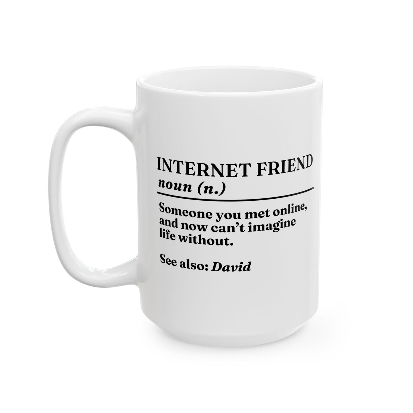 Personalised Internet Friend Definition Mug