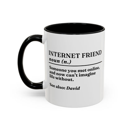 Personalised Internet Friend Definition Mug
