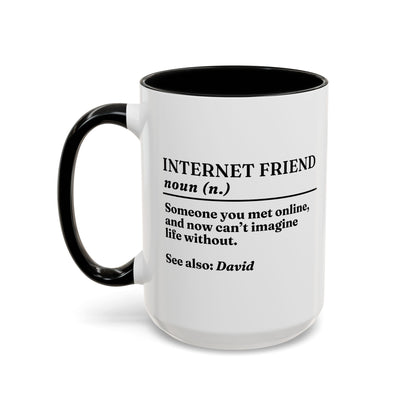 Personalised Internet Friend Definition Mug