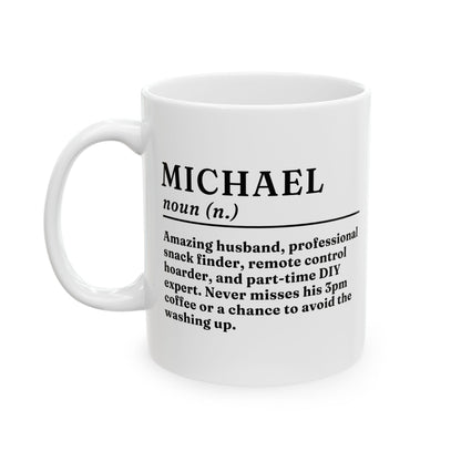 Personalised Name Dictionary Definition Mug