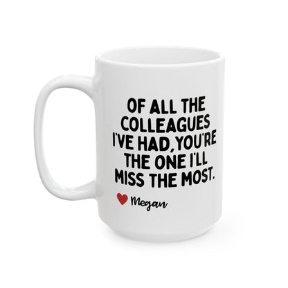 Personalized Colleague Work Bestie Leaving Retirement Mug