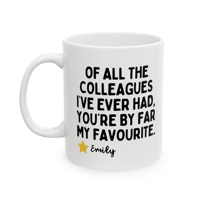Personalised Work Bestie Birthday Leaving Gift Mug