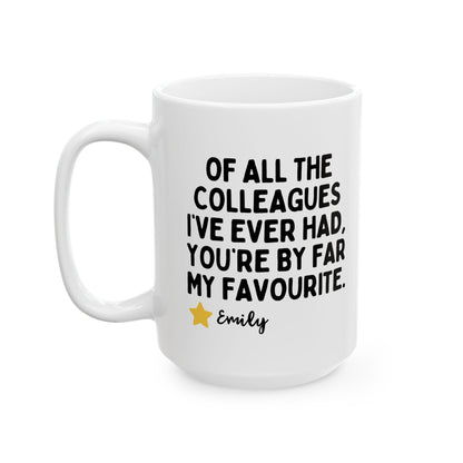 Personalised Work Bestie Birthday Leaving Gift Mug