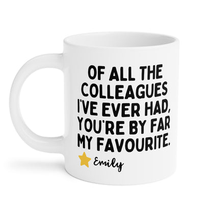 Personalised Work Bestie Birthday Leaving Gift Mug