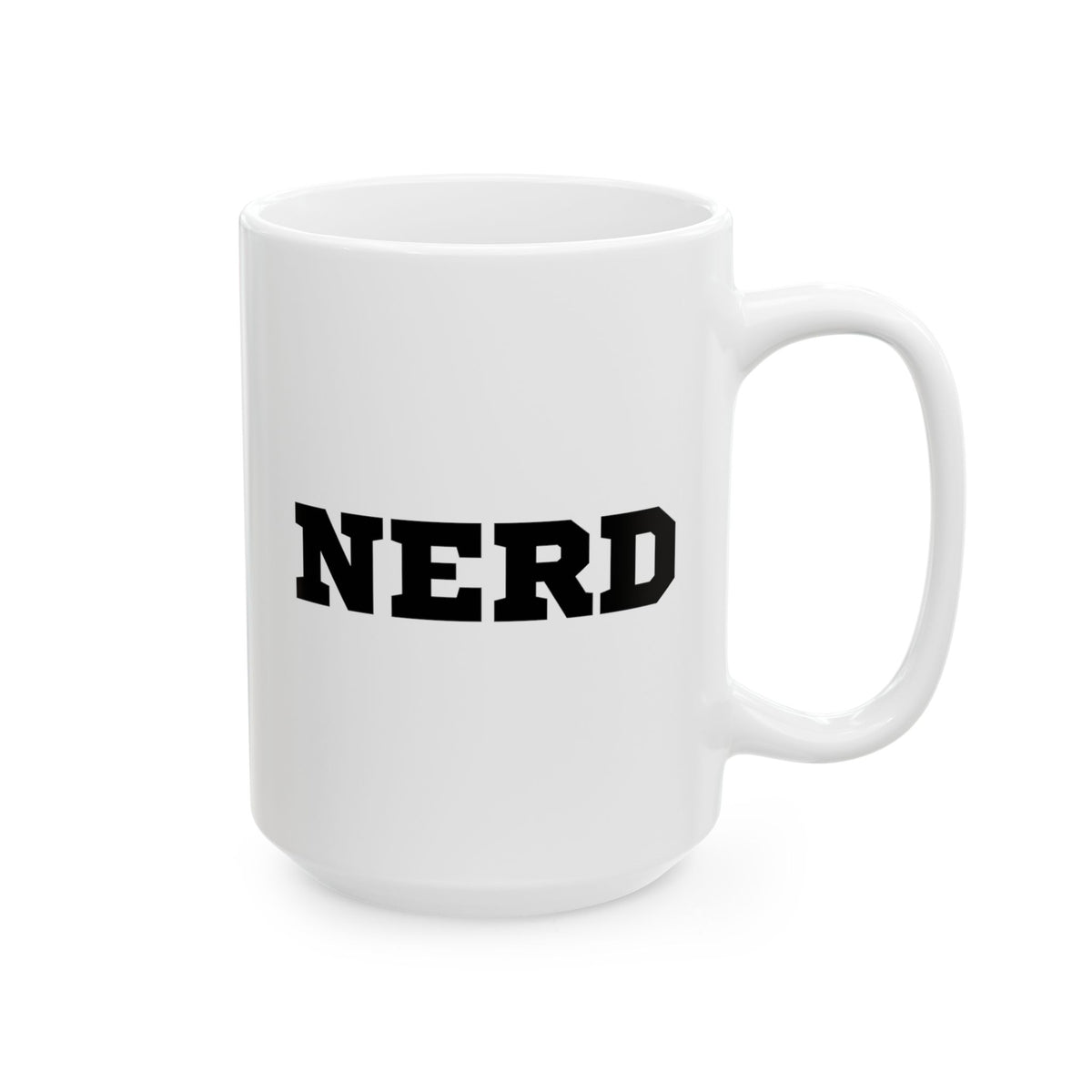 Nerd 15oz white funny large coffee mug gift for good student cool book worm geek math science teacher librarian waveywares wavey wares wavywares wavy wares