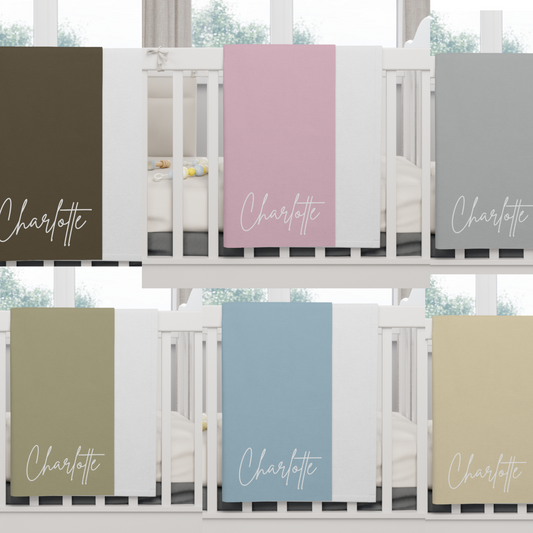 Personalized Baby Name Fleece Blanket
