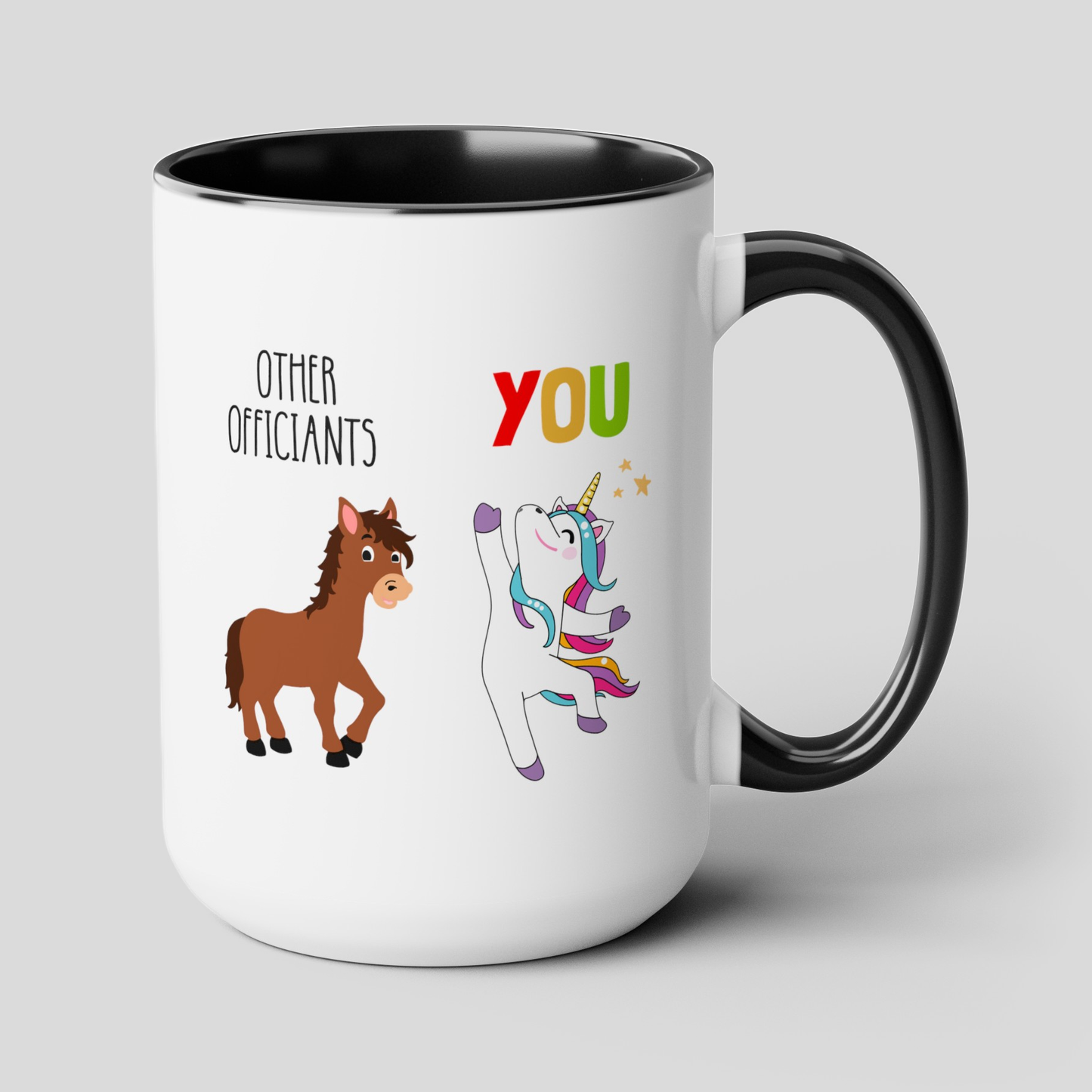 Other Officiants vs. You 15oz white with black accent funny large coffee mug gift for wedding unicorn bridal party present best waveywares wavey wares wavywares wavy wares cover