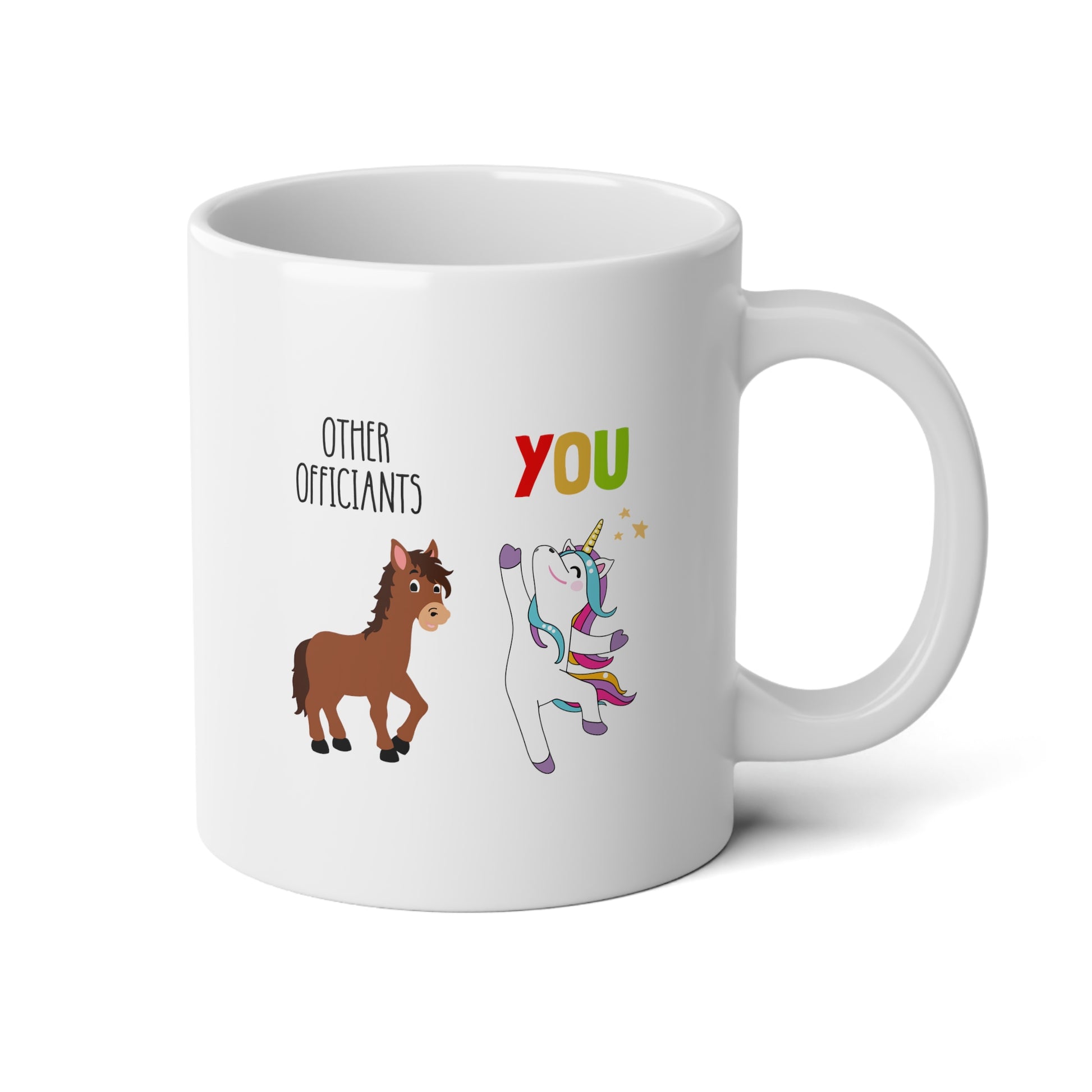 Other Officiants vs. You 20oz white funny large coffee mug gift for wedding unicorn bridal party present best present wavey wares wavywares wavy wares