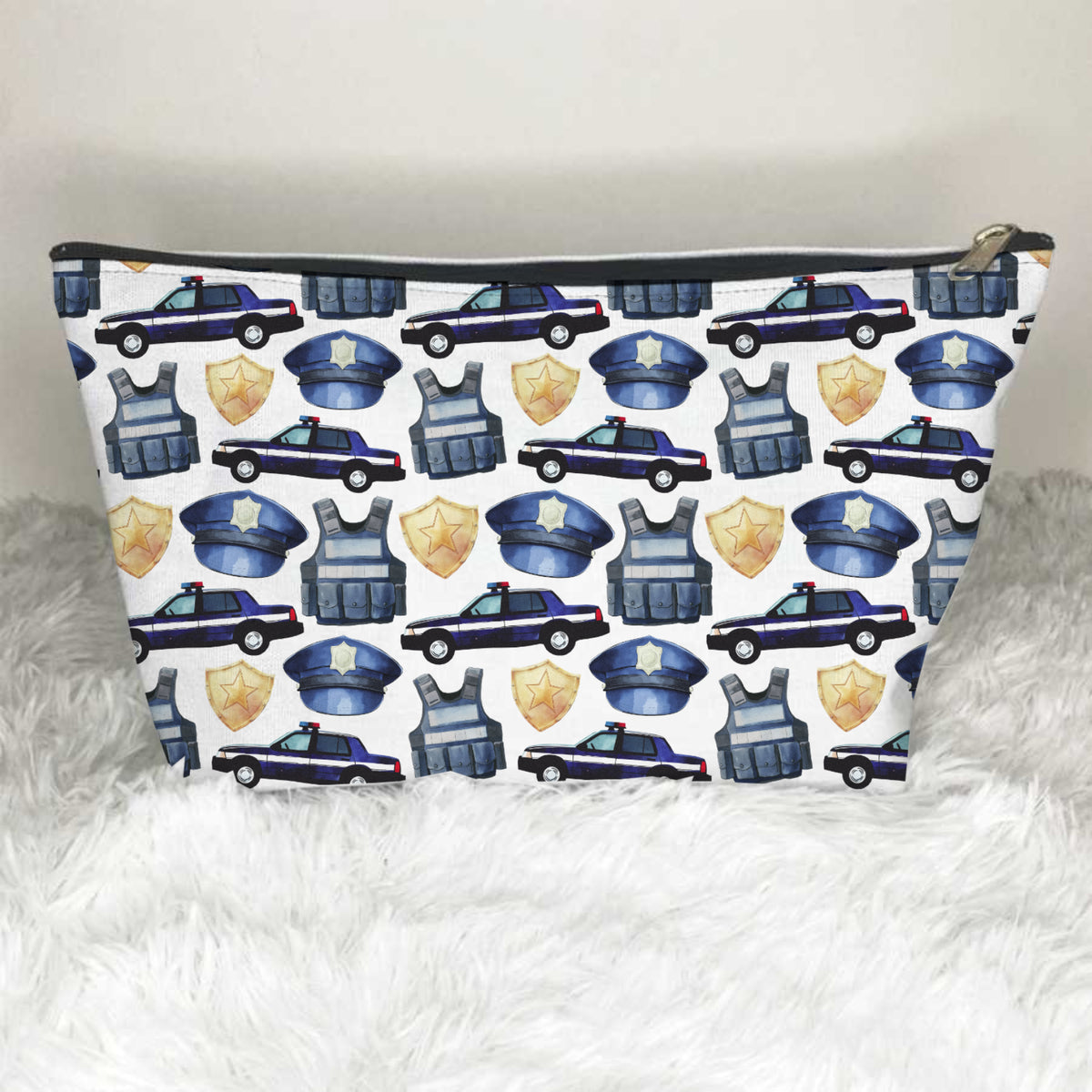 Police Pattern Toiletry Bag