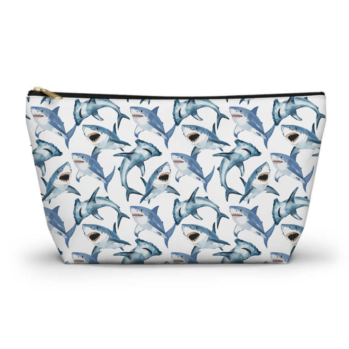 Sharks Pattern Toiletry Bag
