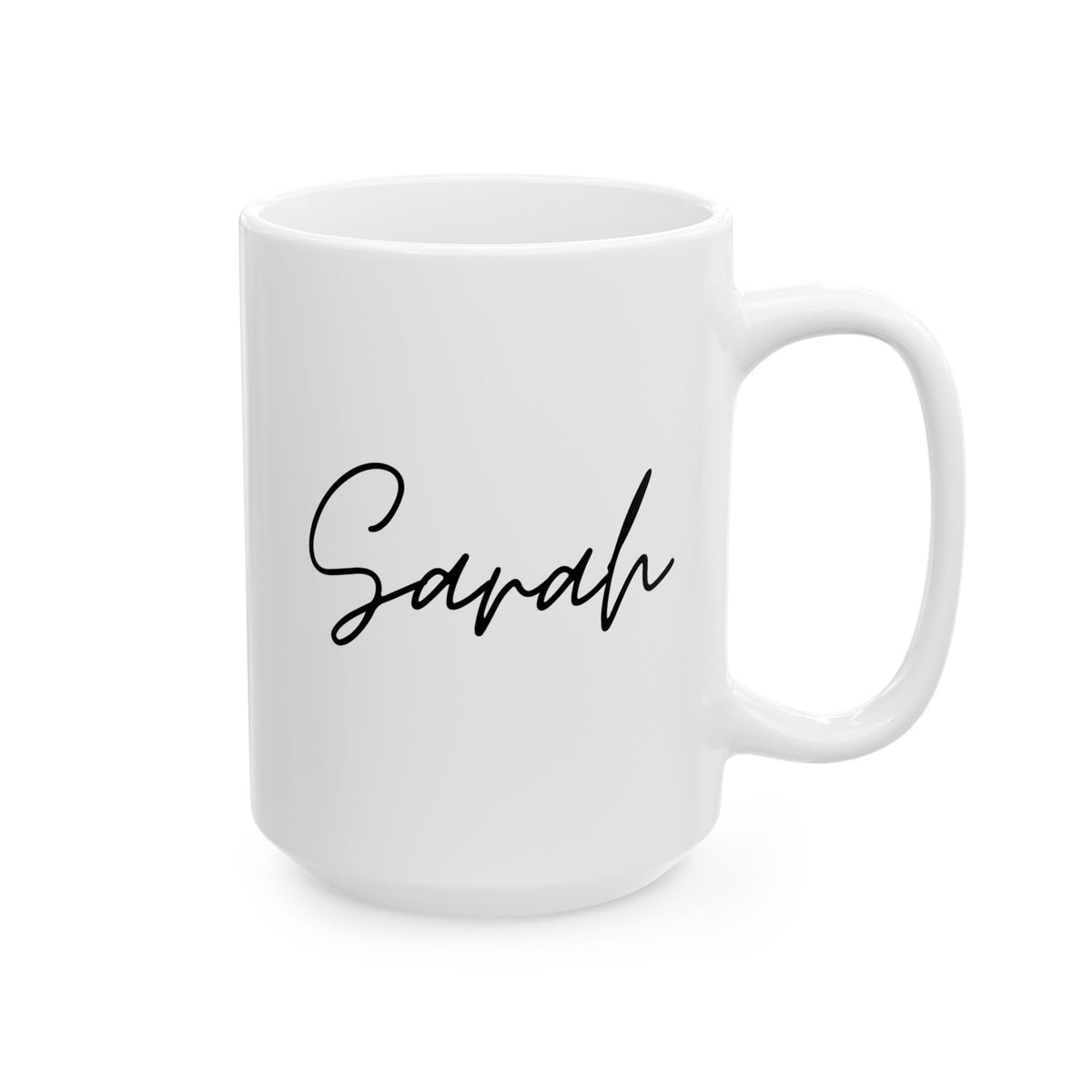 Personalized Name with custom text 15oz white funny large coffee mug gift for friend caffeine lover customize birthday Christmas occasion waveywares wavey wares wavywares wavy wares