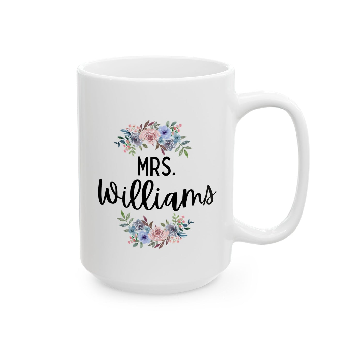 Personalized Teacher Custom Name 15oz white funny large coffee mug gift for her great custom name customize birthday christmas waveywares wavey wares wavywares wavy wares