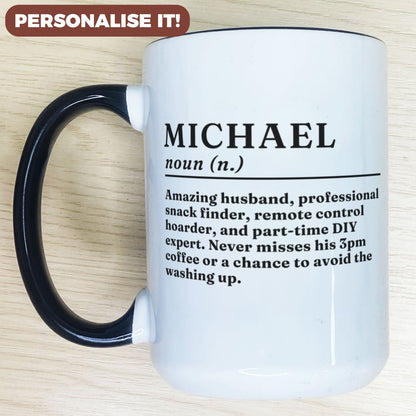 Personalised Name Dictionary Definition Mug