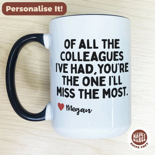 Personalized Colleague Work Bestie Leaving Retirement Mug