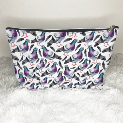 Cute Pigeons Toiletry Zip Bag
