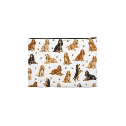 Cocker Spaniels Dog Pattern Cosmetic Bag