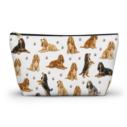 Cocker Spaniels Dog Pattern Cosmetic Bag