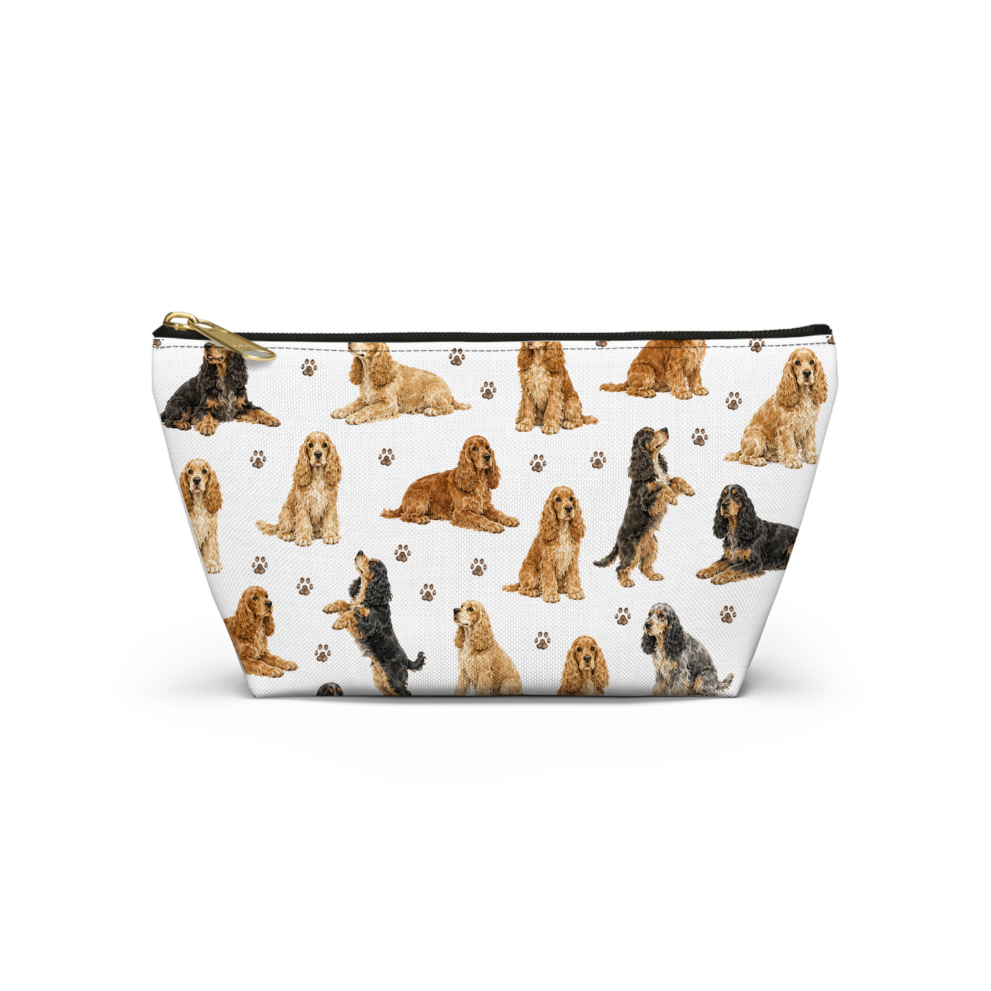 Cocker Spaniels Dog Pattern Cosmetic Bag