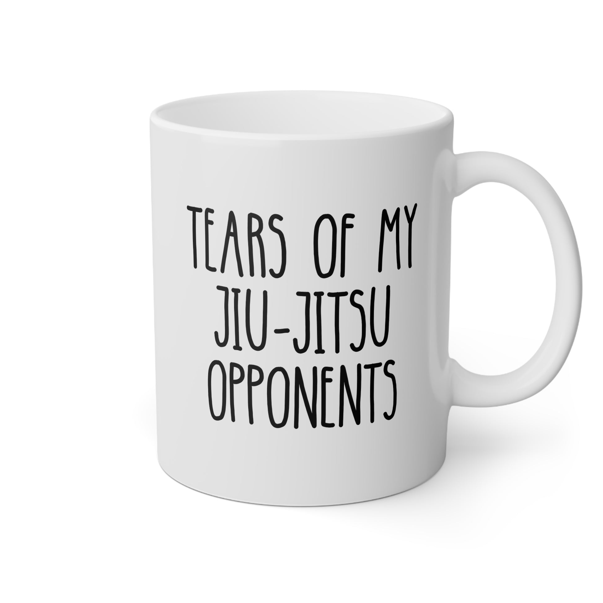 Tears Of My Jiu-Jitsu Opponents 11oz white funny large coffee mug gift for jujutsu mom mama martial arts BJJ athlete birthday Christmas occasion waveywares wavey wares wavywares wavy wares